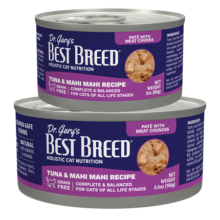 Dr Gary's Best Breed Tuna & Mahi Mahi Cat 3 oz