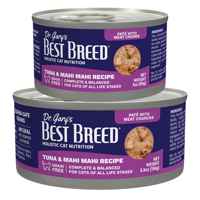 Dr Gary's Best Breed Tuna & Mahi Mahi Cat 3 oz
