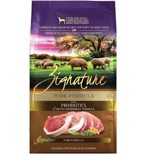 Zignature Grain Free Pork 4 lbs