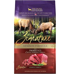 Zignature Grain Free Venison 4 lbs